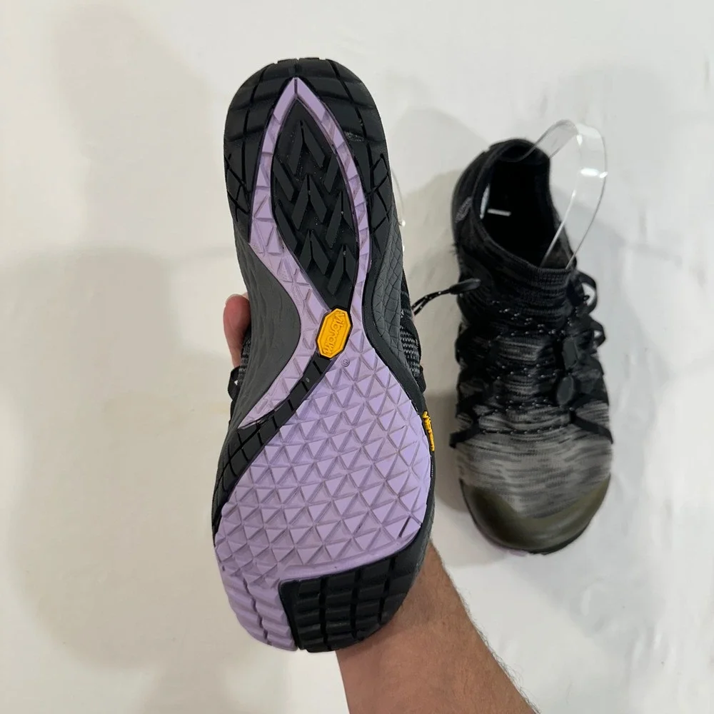 Merrell Trail Glove 5 Barefoot‎ Shoes Womens Black Knit Vibram Trail Runner